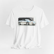 Load image into Gallery viewer, Sports Car Graphic Tee — Vintage White Convertible Illustration Shirt