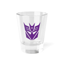 Load image into Gallery viewer, Purple Decepticon Emblem Shot Glass — 1.5 oz Collector Shooter