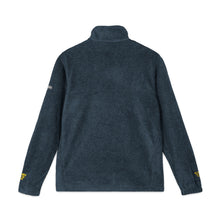 Load image into Gallery viewer, Embroidered Fleece Jacket - Yellow 'M' Collegiate Logo