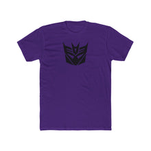Load image into Gallery viewer, Decepticon Logo T‑Shirt — Purple Robot Emblem Crew Tee