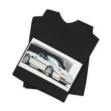 Load image into Gallery viewer, Sports Car Graphic Tee — Vintage White Convertible Illustration Shirt