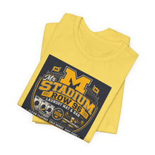 Load image into Gallery viewer, Stadium Row Vintage College Tee — 'M Stadium Row 96' Graphic T-Shirt