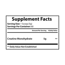 Load image into Gallery viewer, Creatine Monohydrate Supplement (300g, 10.58oz)
