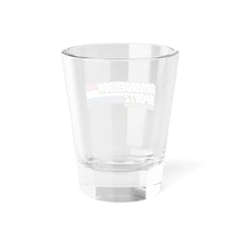 Load image into Gallery viewer, Armageddon Sportz Logo Shot Glass – 1.5oz Branded Shooter

