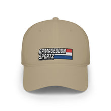 Load image into Gallery viewer, Low Profile Baseball Cap — Armageddon Sportz Flag Logo
