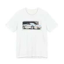 Load image into Gallery viewer, Sports Car Graphic Tee — Vintage White Convertible Illustration Shirt
