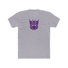 Load image into Gallery viewer, Decepticon Logo T‑Shirt — Purple Robot Emblem Crew Tee
