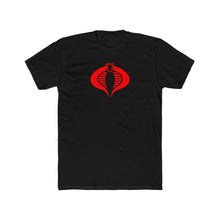 Load image into Gallery viewer, Cobra Emblem Tee — Red Snake Logo Graphic T-Shirt
