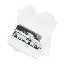 Load image into Gallery viewer, Sports Car Graphic Tee — Vintage White Convertible Illustration Shirt
