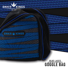 Load image into Gallery viewer, Bunkerkings Supreme Goggle Bag - Blue Laces
