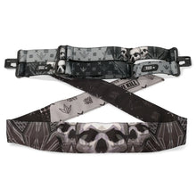 Load image into Gallery viewer, Black Skull Coronation 4-Point Strap &amp; Headband Pack - Limited to 50
